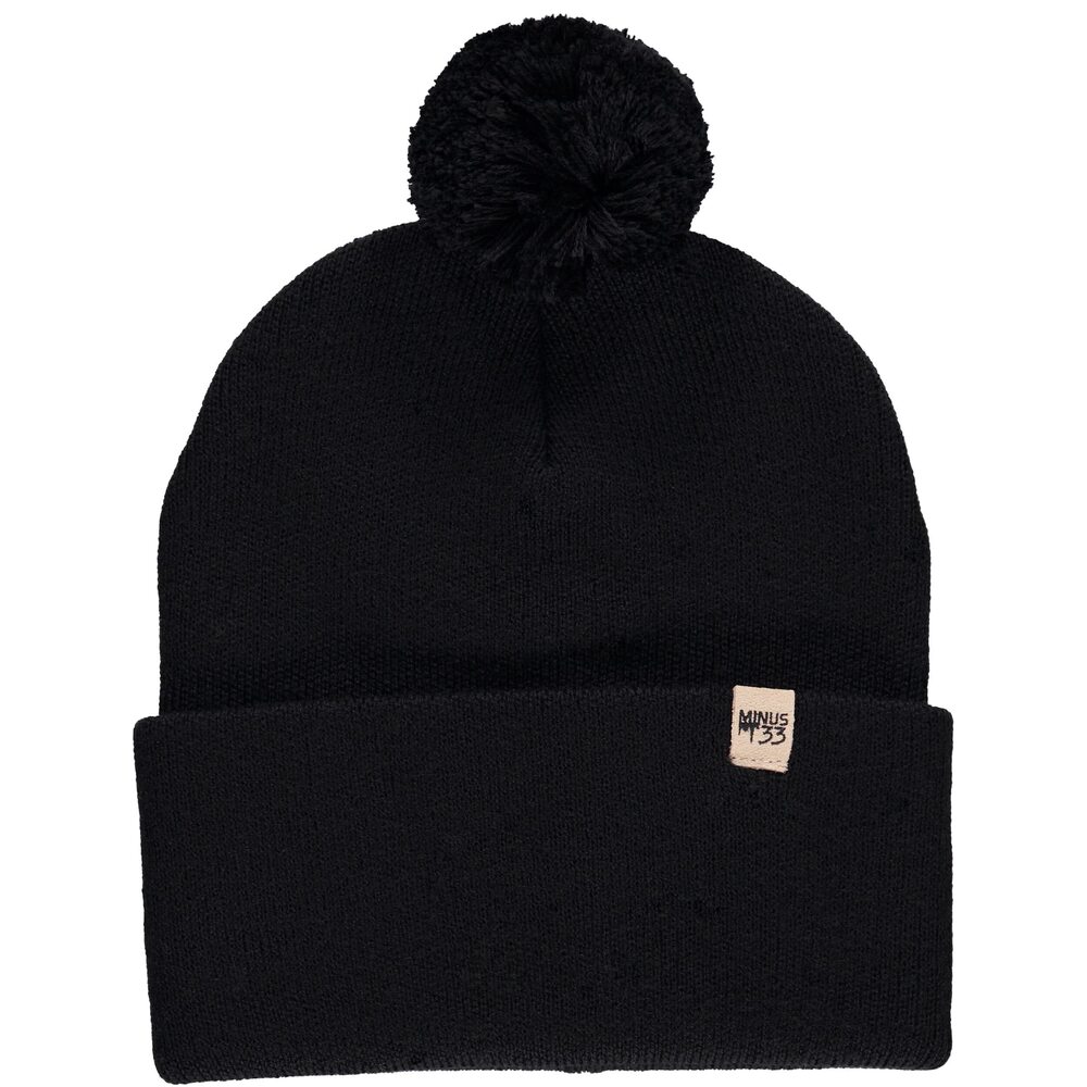 7559 100% Merino Wool Midweight Everyday Knit Cuff Pom Beanie - Winter Pom